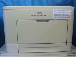 ◆中古レーザープリンタ【NEC MultiWriter5300】/自動両面印刷対応/印字枚数88,734枚/残量不明トナー付き ◆
