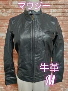 moussy Moussy cow leather 100% leather jacket black M