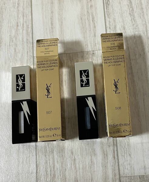 YSL イヴ・サンローラン ルージュ ピュールクチュール ヴェルニ ザ ホログラフィックス　２本セット　507 508 口紅　リキッドルージュ