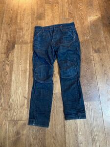 G-STAR RAW ジースターロウ デニムパンツ　メンズus30/30ジーンズ平置き股下70cm ウエスト40cm 股上26cm