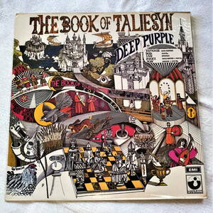 【美盤／UK版】希少　当時物　ロックバンド　ディープ・パープル　LPレコード アルバム『The Book of Taliesyn』 (1969年) 　EMI HARVEST