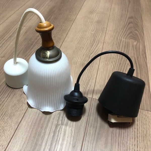アンティーク 陶器 ペンダントライト IKEA ブラックペンダントライト