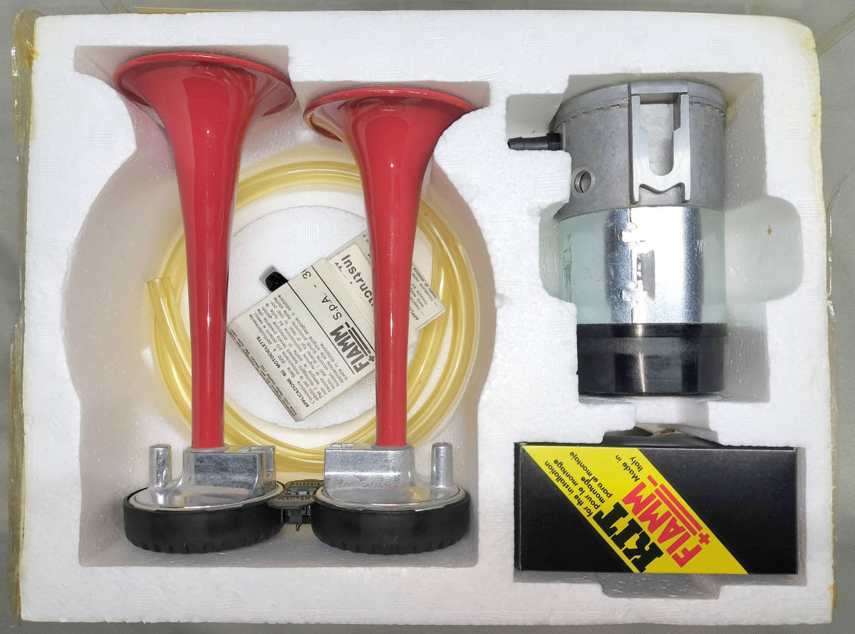 送料無料! FIAMM フィアム エアーホーン 新品未使用 フェラーリ ホーン FIAMM フェラーリホーン O_SPORTS