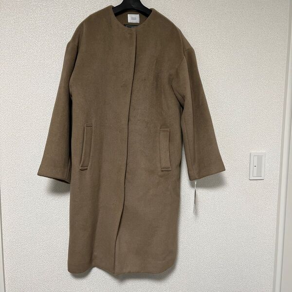 ★新品★ローリーズファーム ノーカラー コート ベージュ