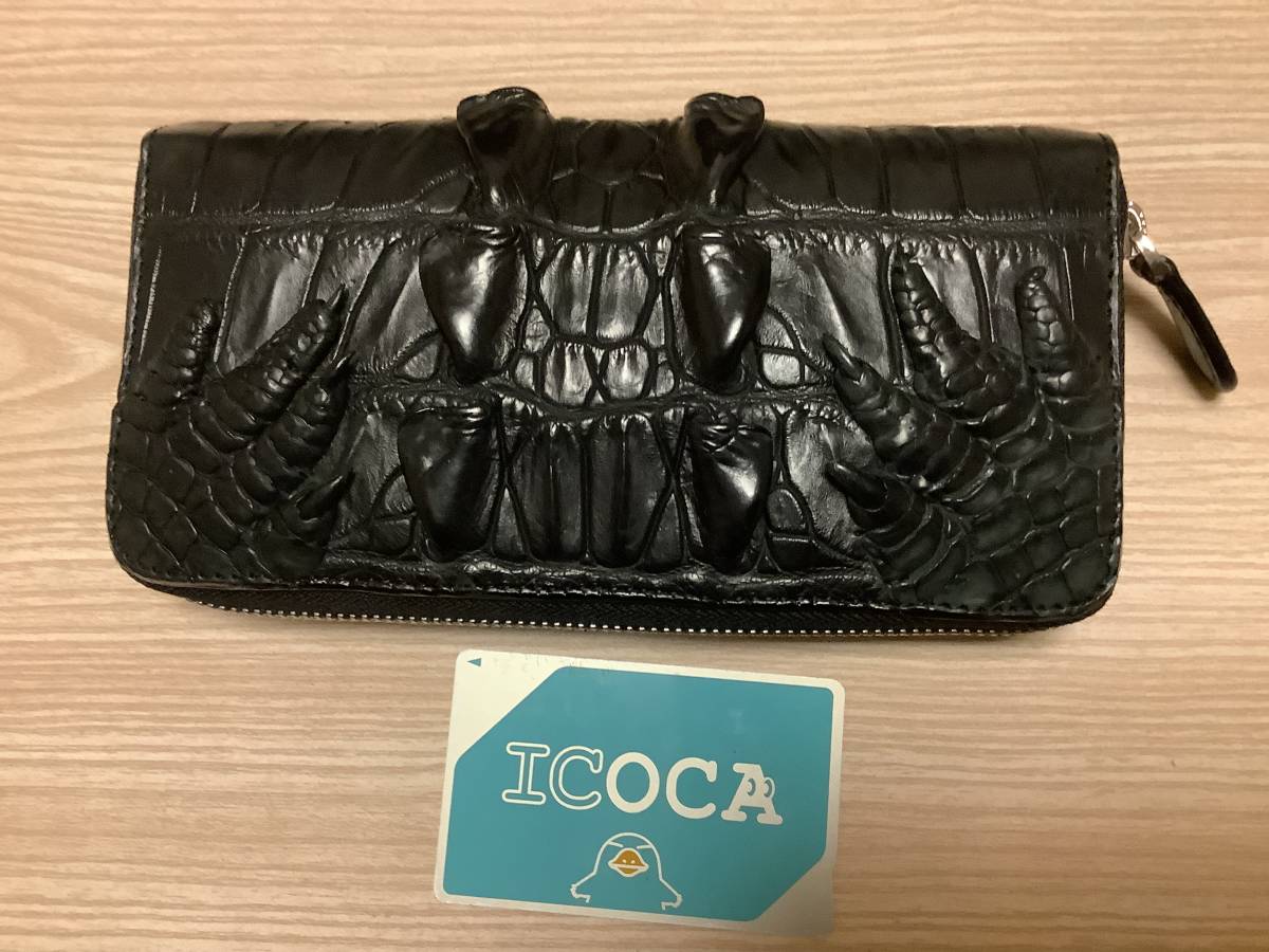 激安正規販売店 新品 ワニ皮 クロコダイル マット加工 ハンドバッグ 黒