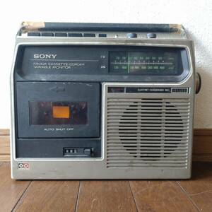 ジャンク品 ラジカセ ソニー SONY FM/AM CF-1600 古いラジカセ 昭和レトロ 【3108】