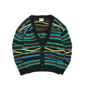 ビンテージ ～90s toorallie 3D wool knit cardigan オーストラリア製 ウール ニット カーディガン セーター vintage coogi クージー 80s