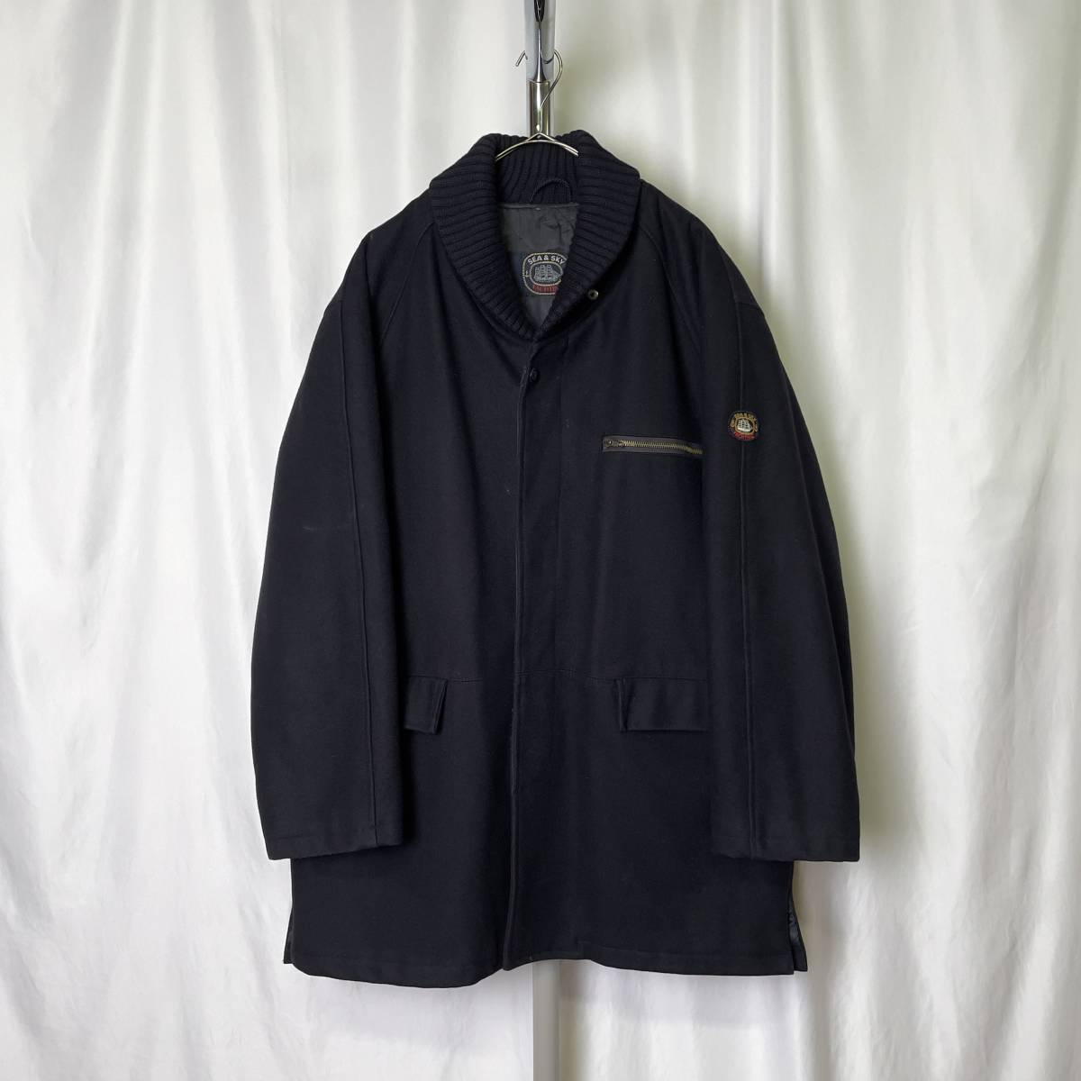 新品】☆シンイチロウアラカワ:ウール フーデッド ロングコート