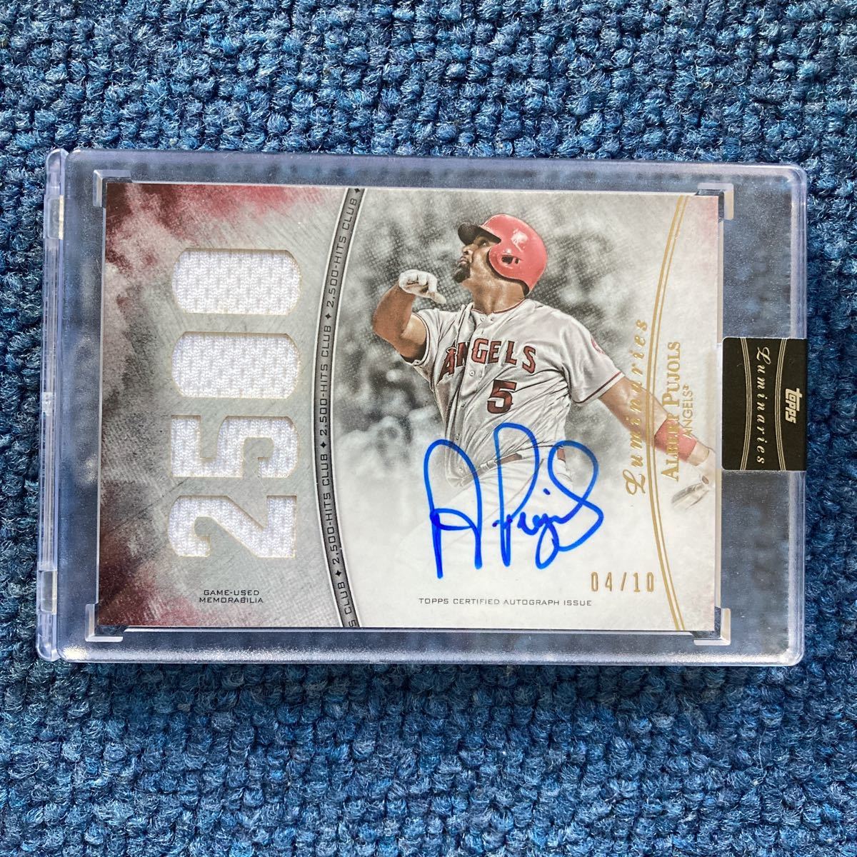 直筆サインカード】Albert Pujols Auto Topps Luminaries 10枚限定