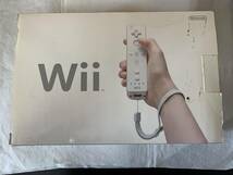 任天堂　Wii　ウィー　本体セット　RVL-001　ゲーム　TVゲーム　ホワイト　元箱付き①　_画像1