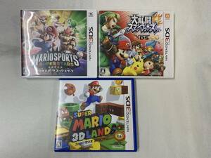  together 3 point NINTENDO3DS soft Mario sport super Star z super Mario 3D Land large ..s mash Brothers case attaching ②