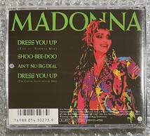 w13 Madonna Dress You Up ~ Ain't No Big Deal 国内盤オンリー Special Edition Japan Only CD Pop Rock Disco Dance 80s 中美品 _画像2