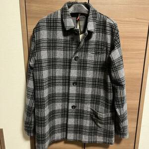 未使用 53000円 タグ付ato アトウ 17aw ハーフコートブルゾン