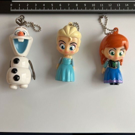 ディズニー アナと雪の女王 ストラップフィギュア 3体セット