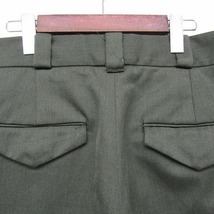 USA製 80s 90s サイズ 32R R&R U.S. ARMY ウール トラウザーズ ドレス パンツ スラックス 緑 古着 ビンテージ 民間 ミリタリー 2N0107_画像7