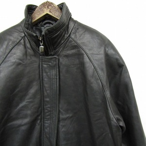 本革 00s サイズ S TIBOR レザー デザイン ジャケット コート ライナー付 ブラック レディース 古着 ビンテージ 2N0207
