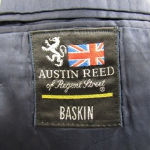 USA製 サイズ M~ AUSTIN REED ウール テーラード ジャケット ブレザー 紺ブレ 紺 70s 80s 90s 古着 ビンテージ 2N1317_画像3