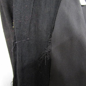 レーヨン サイズ M Coldwater Cleek 刺繍 パッチワーク 風 デザイン ジャケット 羽織 ブラック系 レディース 古着 ビンテージ 2N2075の画像10