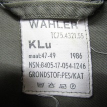 80s オランダ軍実物 サイズ L~ ARMY ユーティリティ シャツ ジャケット 2ポケット ワッペン 古着 ビンテージ ミリタリー 2N2457_画像3