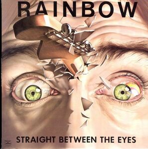 USオリジLP！STERLING刻印 Rainbow / Straight Between The Eyes 82年【Mercury SRM-1-4041】Ritchie Blackmore 闇からの一撃 レインボー