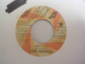 ●SOUL45●GENE ANDERSON / BABY LOVE