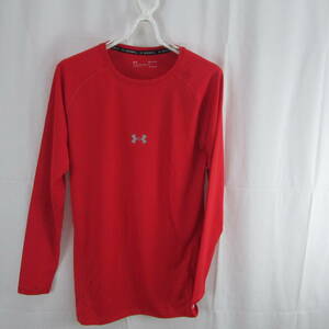 88-00180 бесплатная доставка [ outlet ] UNDER ARMOUR бейсбол основа re year нижняя рубашка мужской M размер красный 