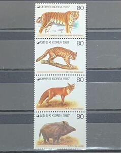 トピカル 切手 世界 切手 朝鮮 切手 韓国 切手 虎, イノシシ　など　動物切手