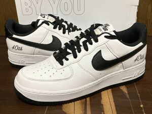 22年製 NIKE AIR FORCE 1 BY YOU ANNIVERSARY 40th 刺繍 ナイキ エアフォース AF1【DO7416-991】シュリンク レザー LEATHER 天然皮革 US9