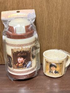 未使用 Harry Potter and the Philosopher’s stone ハリーポッター 賢者の石 保冷 ストロー ホッパー 水筒 400ml コップ マグ セット SET