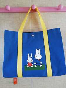 新品未使用 フェリシモ　Dick Brunaディックブルーナ　miffy ミッフィー　キャンバストートバッグ　エコバッグ　厚地　1999　日本製　