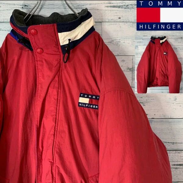 《ビッグサイズ》90s OLD TOMMY HILFIGER ダウンジャケット