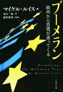 ブーメラン　欧州から恐慌が返ってくる 文春文庫／マイケル・ルイス(著者),東江一紀(訳者),藤沢数希