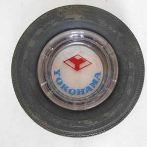 旧車 ヨコハマタイヤ タイヤ灰皿 6.45-14 バイアスタイヤ 当時物 昭和レトロ の画像1