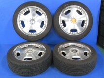 バリ溝 4本 RAYS Victrix Kreutzer 17インチ 7J +43 PCD114.3 5穴/4穴 ハブ径約73ミリ 215/50R17 タイヤ ホイール ディッシュ (g075899)_画像1