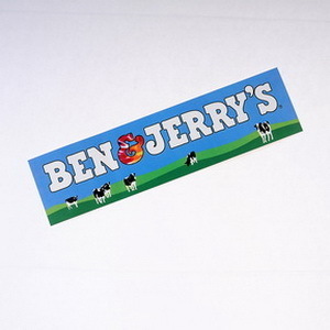 ♪新品U.S.限定ベン＆ジェリーズ【BEN＆JERRY’s】特大BIG～バンパーステッカー終売商品ラス①♪