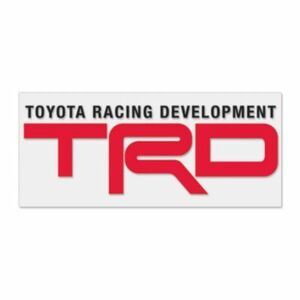 ♪新品U.S.純正トヨタ【ＴＲＤ】特大　Clearリムーバブルディケール北米商品♪