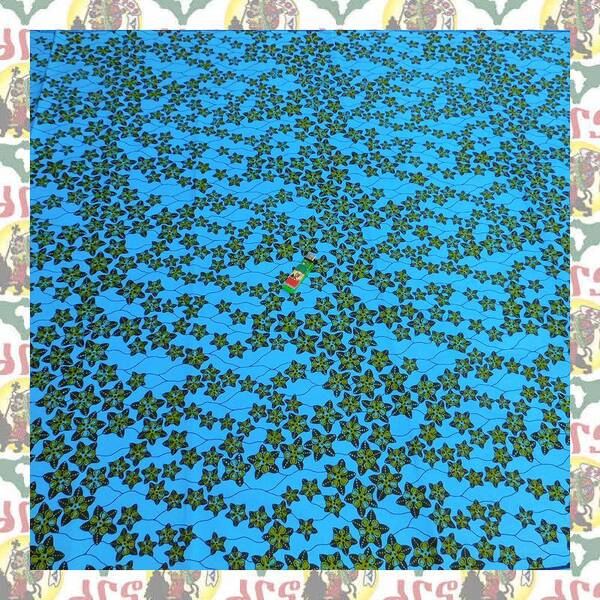 【SALE/270cm x 110cm/3ヤード】アフリカンプリント生地 barg-m16 アフリカ布 アフリカ生地 ゴールドプリント アンカラ キテンゲ パーニュ
