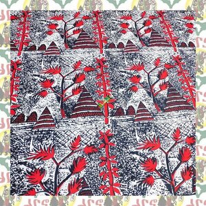 【SALE/90cm x 110cm/1ヤード】アフリカンプリント生地 barg-L41 アフリカ布 アフリカ生地 ゴールドプリント アンカラ キテンゲ パーニュ