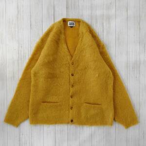 STEP AHEAD/ step a head /mo hair cardigan / easy Silhouette / mud yellow 