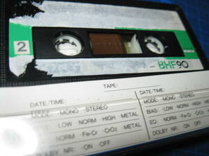 使用済み 中古　 カセットテープ　SONY 　BHF90　1本　Type1 ノーマル　　90分 1本 爪あり　No.639　ラベル難あり