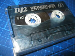  used . used cassette tape TDK DJ2 1 pcs Type2 Hi Posi 60 minute 1 pcs nail equipped No.633