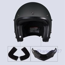 Y224☆新品内装洗濯可 バイクヘルメット多機能バイクオフロードヘルメットオープンフェイスヘルメットバイクフルフェイスヘルメッ_画像5