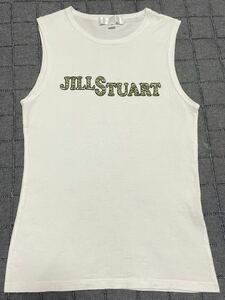 Y2K 古着 JILL STUART プリント タンクトップ　ジルスチュアート　迷彩　ラメ