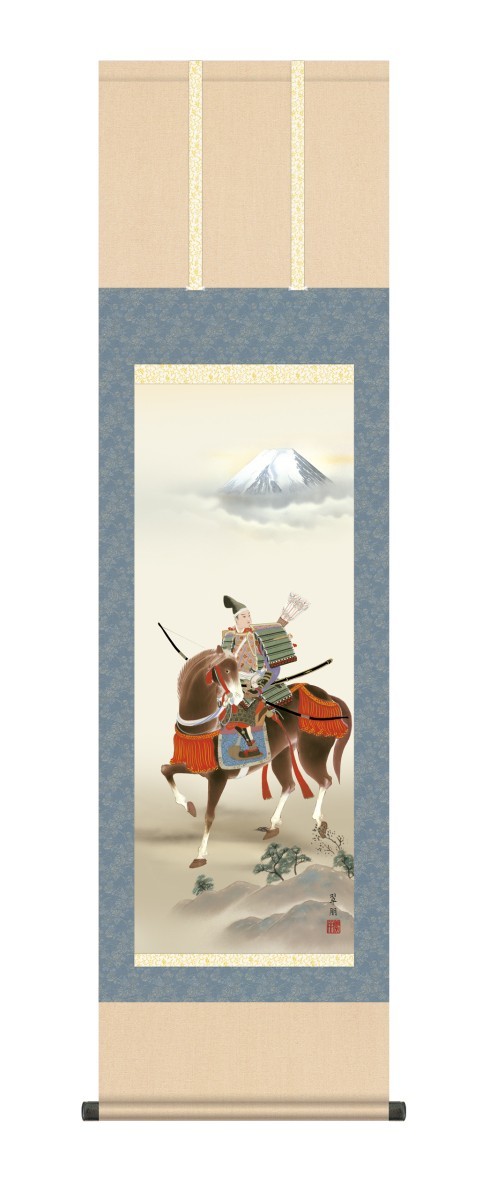 Hanging scroll, High-definition art painting, Purely domestic hanging scroll, Festival painting, Suzuki Midoritomo Equestrian Warrior, Shakusan, Onyx Windchin, Insect repellent incense service, season, Annual event, children's day, May doll