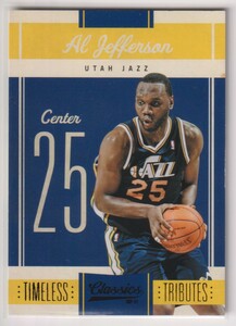 NBA AL JEFFERSON 2010-11 Panini Classics BASKETBALL TIMELESS TRIBUTES BLACK 1/1 枚限定　 アル・ジェファーソン