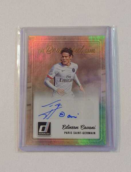 Edinson Cavani Panini Donruss Soccer 2016-17 THE Beautiful Game エディンソン・カバーニ 直筆サインカード パリサンジェルマン auto