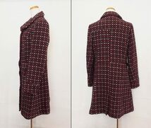 Laura Ashley ローラアシュレイ ドット柄　ステンカラーコート USA：6 レッド系_画像2