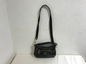 本物コーチポピーCOACHエナメルレザー2wayミニショルダーハンドバッグビジネスボディーメッセンジャーバックレディース黒ポシェット