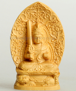 【極上の木彫】文殊菩薩 仏教美術 精密彫刻 仏像 手彫り 木彫仏像 仏師手仕上げ品