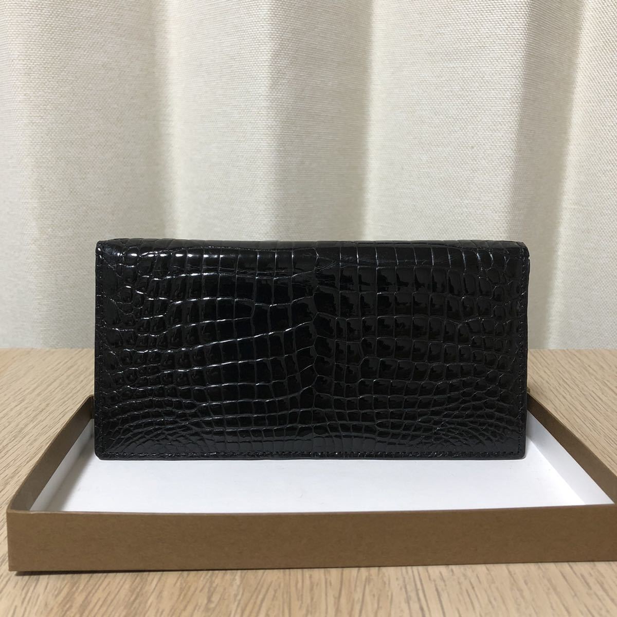激安特価 未使用品 マウロコヴェルナ マットクロコダイル長財布